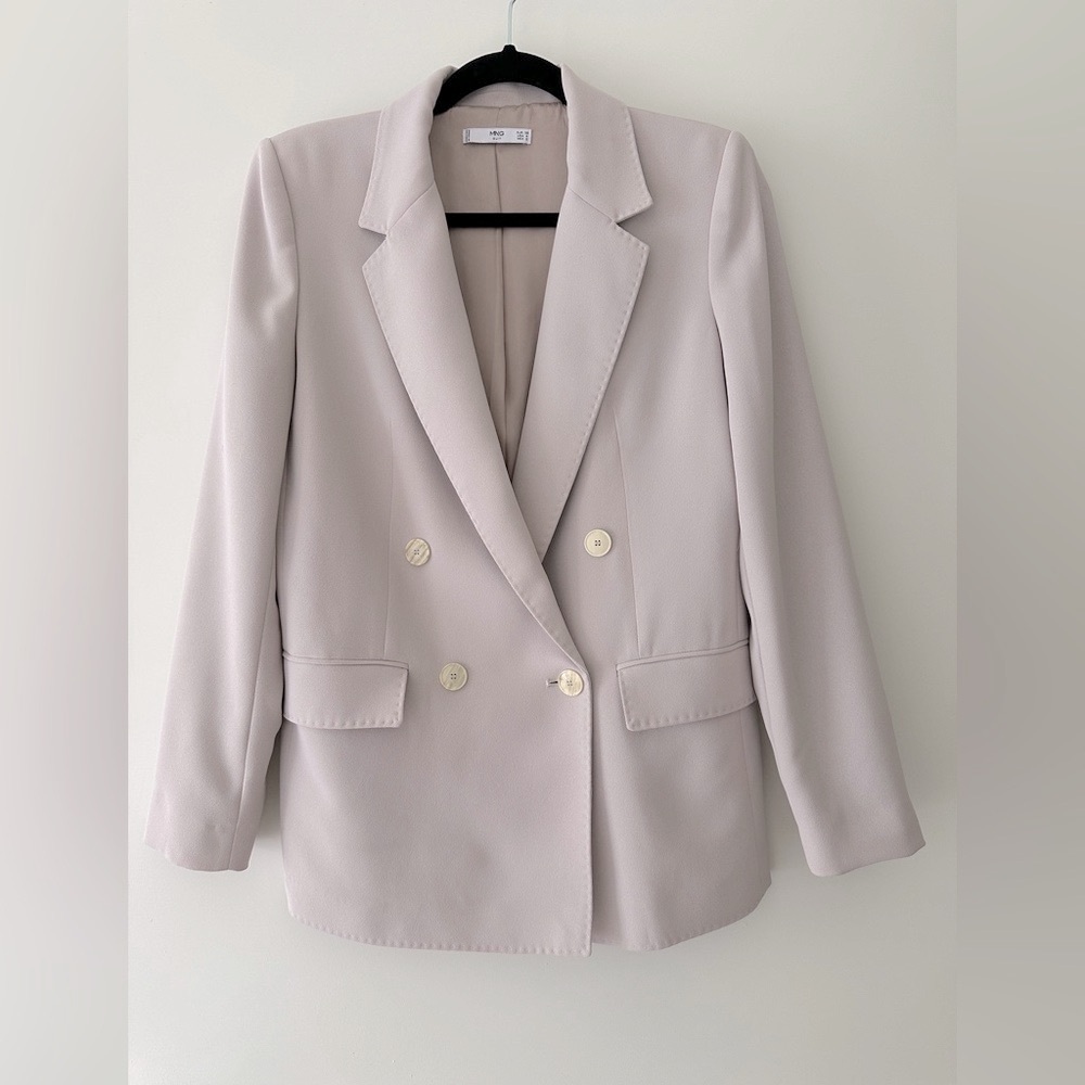 Mango MNG blazer in lavender